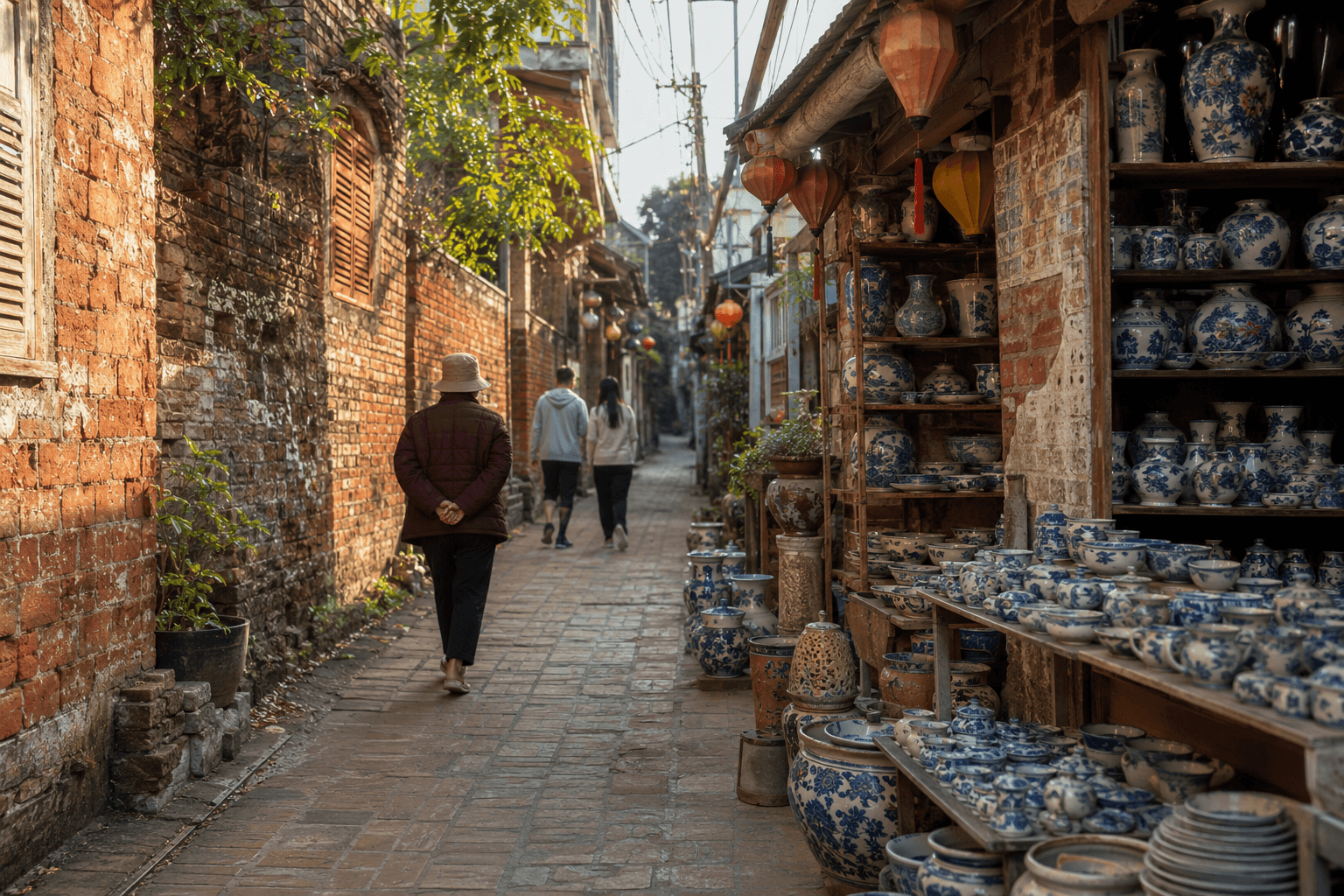 Ngõ cổ Bát Tràng
